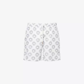 Шорты для плавания Eleventy All-Over с геометрическим принтом, синий