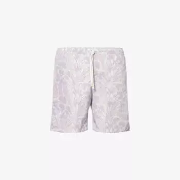 Шорты для плавания Eleventy с принтом, серый