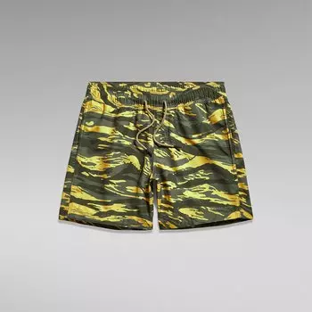 Шорты для плавания G-Star Dirik Camo Ao, зеленый