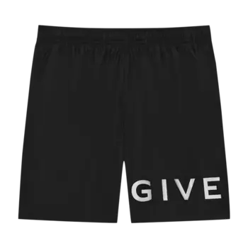 Шорты для плавания Givenchy 4G Long 'Black/White', черный