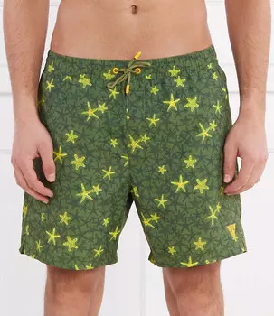 Шорты для плавания Guess Underwear Regular Fit, зеленый