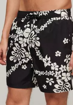 Шорты для плавания HAWAIIAN PRINT 17 Superdry, черный
