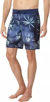 Шорты для плавания Highlite с зубчатым краем 19 дюймов Quiksilver, цвет Naval Academy