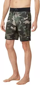 Шорты для плавания Highlite с зубчатым краем 19 дюймов Quiksilver, цвет Tarmac 1