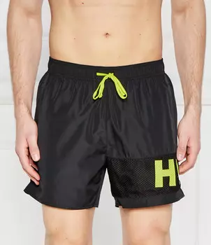 Шорты для плавания Hugo Bodywear + asciugamano + zaino CRUISE Regular Fit, черный