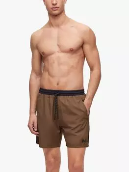 Шорты для плавания HUGO BOSS Starfish, открытые, зеленые