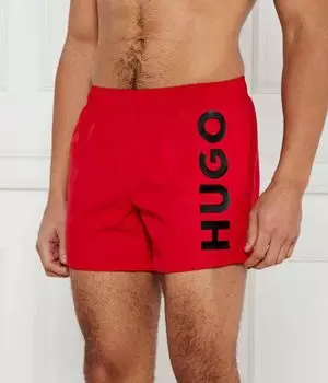Шорты для плавания Hugo мужские с логотипом, красный