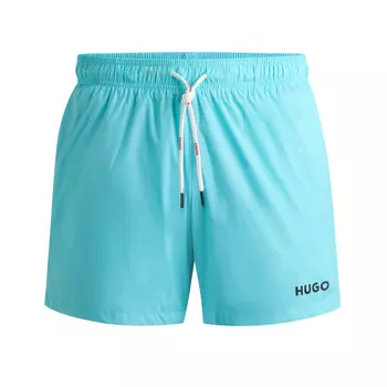 Шорты для плавания Hugo Ultra-light Quick-dry With Logo Print, бирюзовый