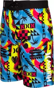 Шорты для плавания Hurley Abstract Blanket Boardshorts, цвет Blue Lazer