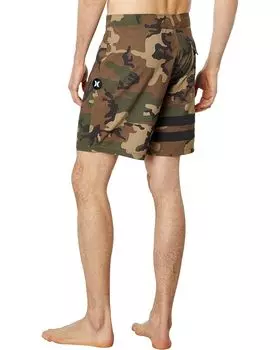 Шорты для плавания Hurley Block Party 18" Boardshorts, оливковый