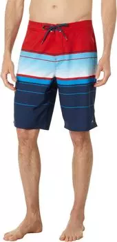 Шорты для плавания Hyperfreak Heat Stripe 21" O'Neill, цвет Red/White/Blue