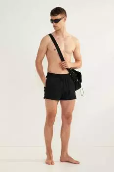 Шорты для плавания из сирсакера H&M, черный