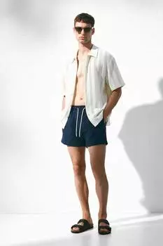 Шорты для плавания из сирсакера H&M, синий