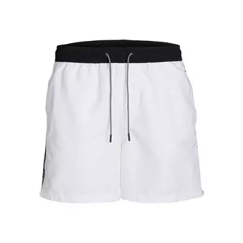 Шорты для плавания Jack & Jones Fiji Black Tape Swimming Shorts, белый