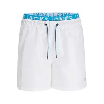 Шорты для плавания Jack & Jones Fiji Db Wb Neon Swimming Shorts, белый