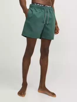 Шорты для плавания Jack & Jones "JPSTFIJI JJSWIM DB WB LY SN", зеленый