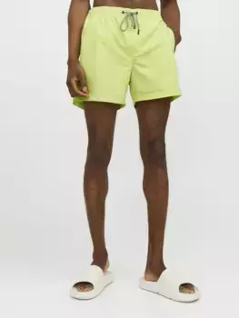 Шорты для плавания Jack & Jones "JPSTFIJI JJSWIM SOLID SN LY", облегающие шорты для плавания для пляжа из переработанной пряжи, цвет Wild Lime