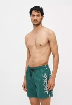 Шорты для плавания JPSTMAUI SPLICE LOGO AKM SN Jack & Jones, темно-зеленый