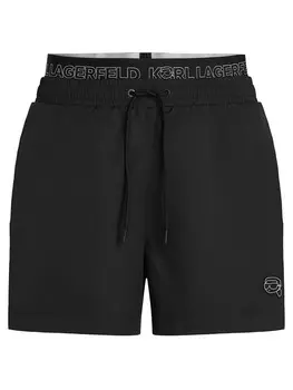 Шорты для плавания Karl Lagerfeld Board Shorts, черный