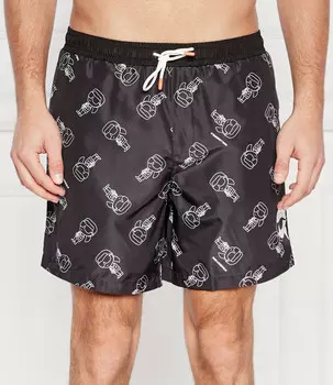 Шорты для плавания Karl Lagerfeld Regular Fit, черный