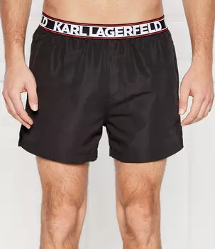 Шорты для плавания Karl Lagerfeld Regular Fit, черный