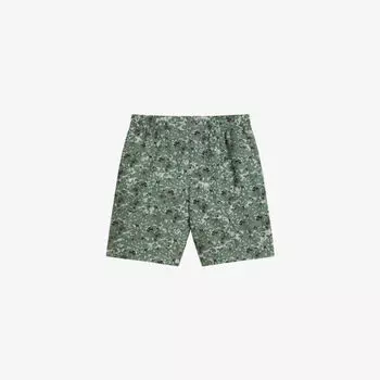 Шорты для плавания Kita из переработанного полиэстера с цветочным камуфляжным принтом Ted Baker, хаки