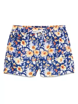 Шорты для плавания Kiton с цветочным принтом, синий