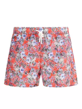 Шорты для плавания Kiton с узором пейсли, оранжевый