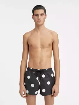 Шорты для плавания Log Dots Ле Майо Пунтини Jacquemus, черно-белая точка