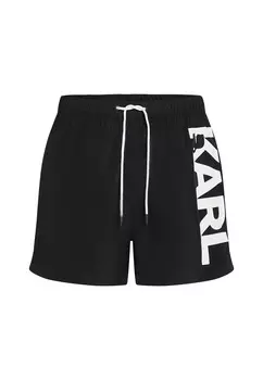 Шорты для плавания LOGO BOARD KARL LAGERFELD, черный
