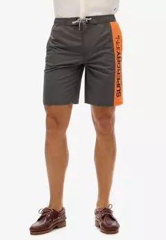 Шорты для плавания LOGO Superdry, темно-серый