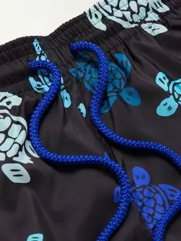 Шорты для плавания Mahina Straight-Leg средней длины из переработанного материала VILEBREQUIN, черный