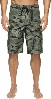 Шорты для плавания Manic Camo 22 дюйма Quiksilver, цвет Forest Night