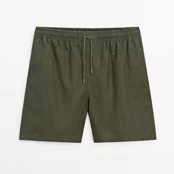Шорты для плавания Massimo Dutti Plain Pigment, хаки