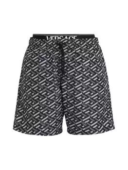 Шорты для плавания на шнурке с логотипом Versace, черный