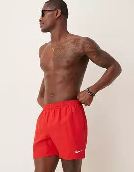Шорты для плавания Nike Volley 5 дюймов красного цвета Nike Swimming
