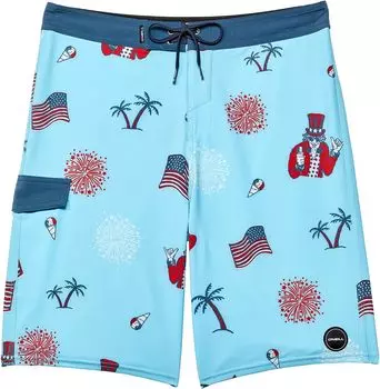 Шорты для плавания O'Neill Fireworks, цвет Sky Blue