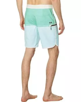 Шорты для плавания O'Neill Hyperfreak Tech Trvlr Nomad 19" Scallop Boardshorts, цвет Aqua Wash