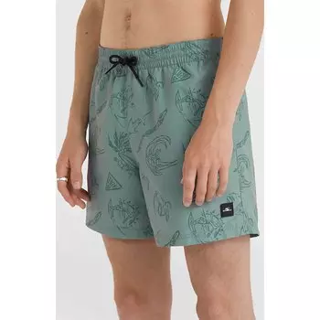 Шорты для плавания Oneill Mix&Match Cali Print 15 Swimming Shorts, зеленый