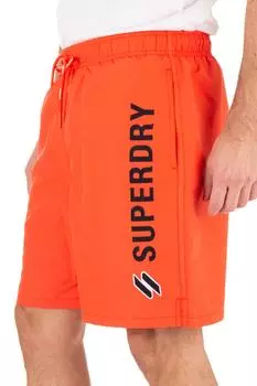 Шорты для плавания - Оранжевые - Слоган SUPERDRY, оранжевый
