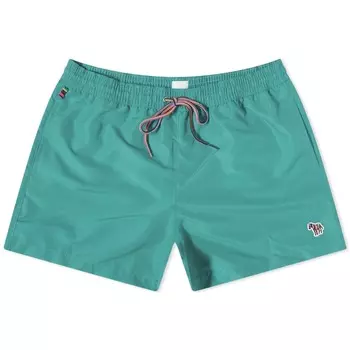 Шорты для плавания Paul Smith с зеброй, зеленый