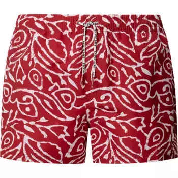 Шорты для плавания Pepe Jeans Abstract Leaf, красный