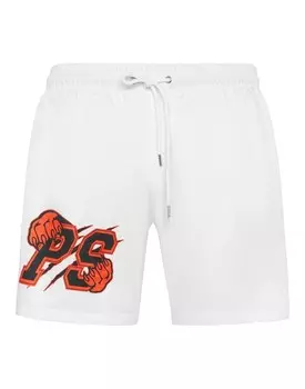 Шорты для плавания Plein Sport Board Shorts, белый