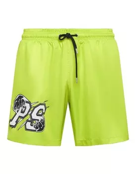 Шорты для плавания Plein Sport Board Shorts, светло-зеленый