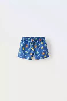 Шорты для плавания pokmon nintendo ZARA, синий