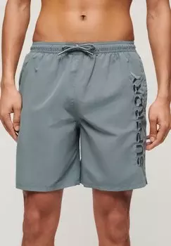 Шорты для плавания PREMIUM EMBROIDERED Superdry, светло-синий