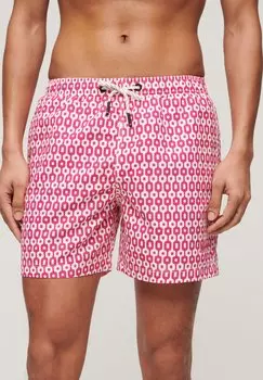 Шорты для плавания PRINTED Superdry, цвет pink geo print