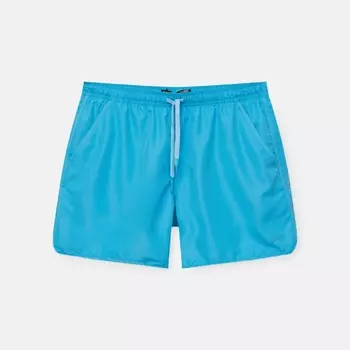 Шорты для плавания Pull&Bear Basic With Drawstring, голубой