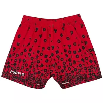 Шорты для плавания PURPLE BRAND Scattered Monogram Swim Shorts Red, красный