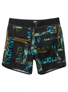 Шорты для плавания Quiksilver "Blank Canvas Gregg Kaplan Scallop Snap 16 дюймов", черный